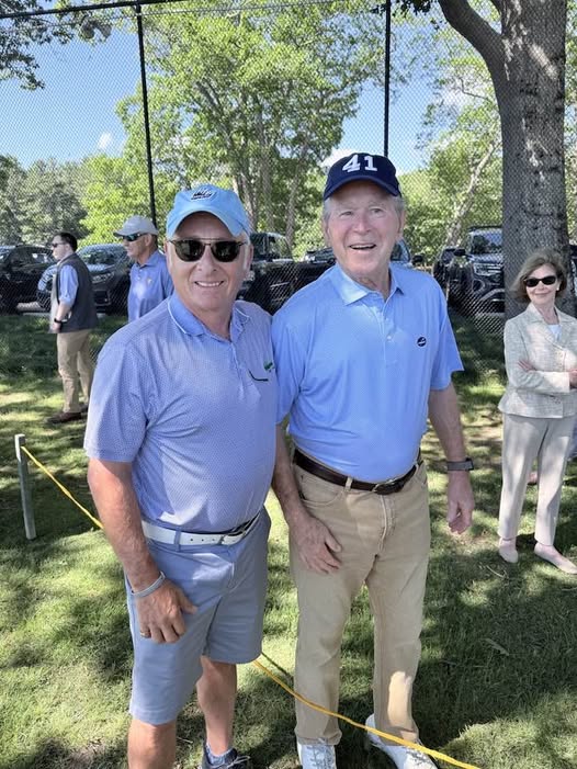 Dom & his pal President George W Bush